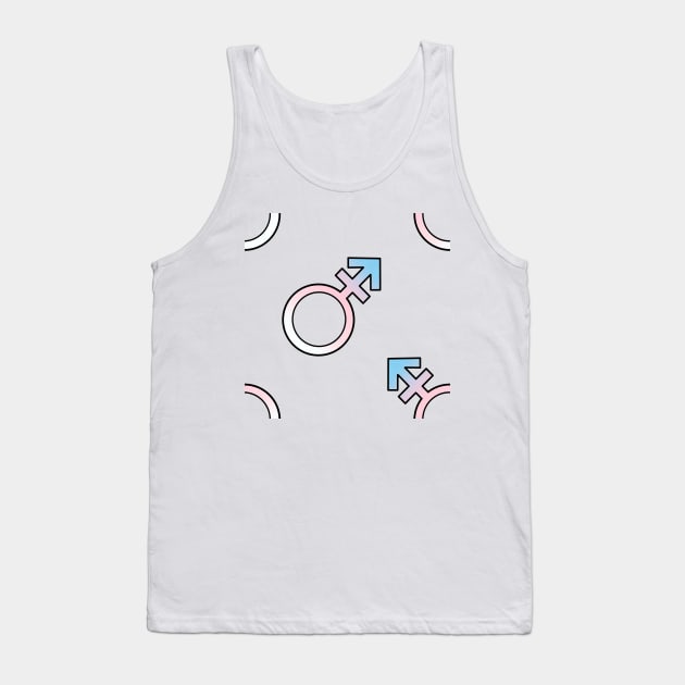 Transgender Sign Tank Top by HeavenlyTrashy